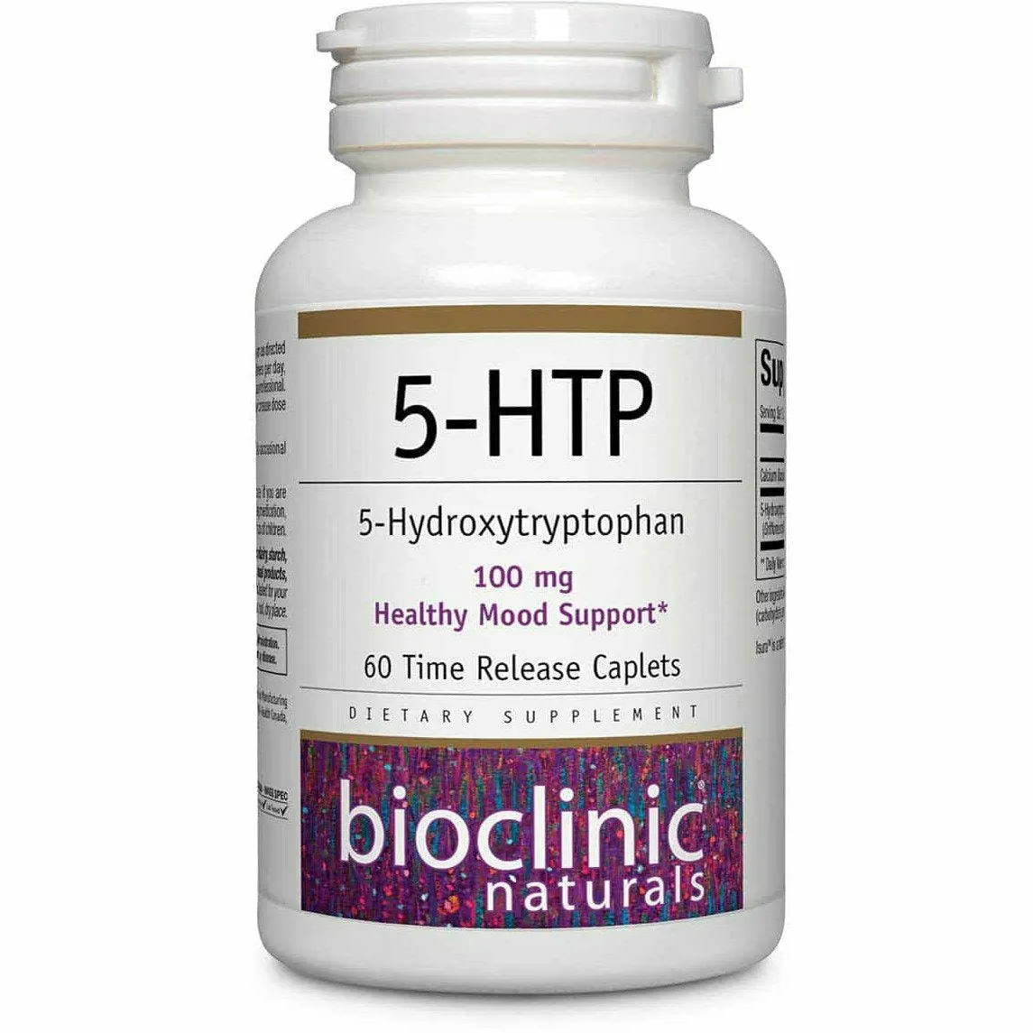 5-HTP 100 mg 60 caplets By Bioclinic Naturals