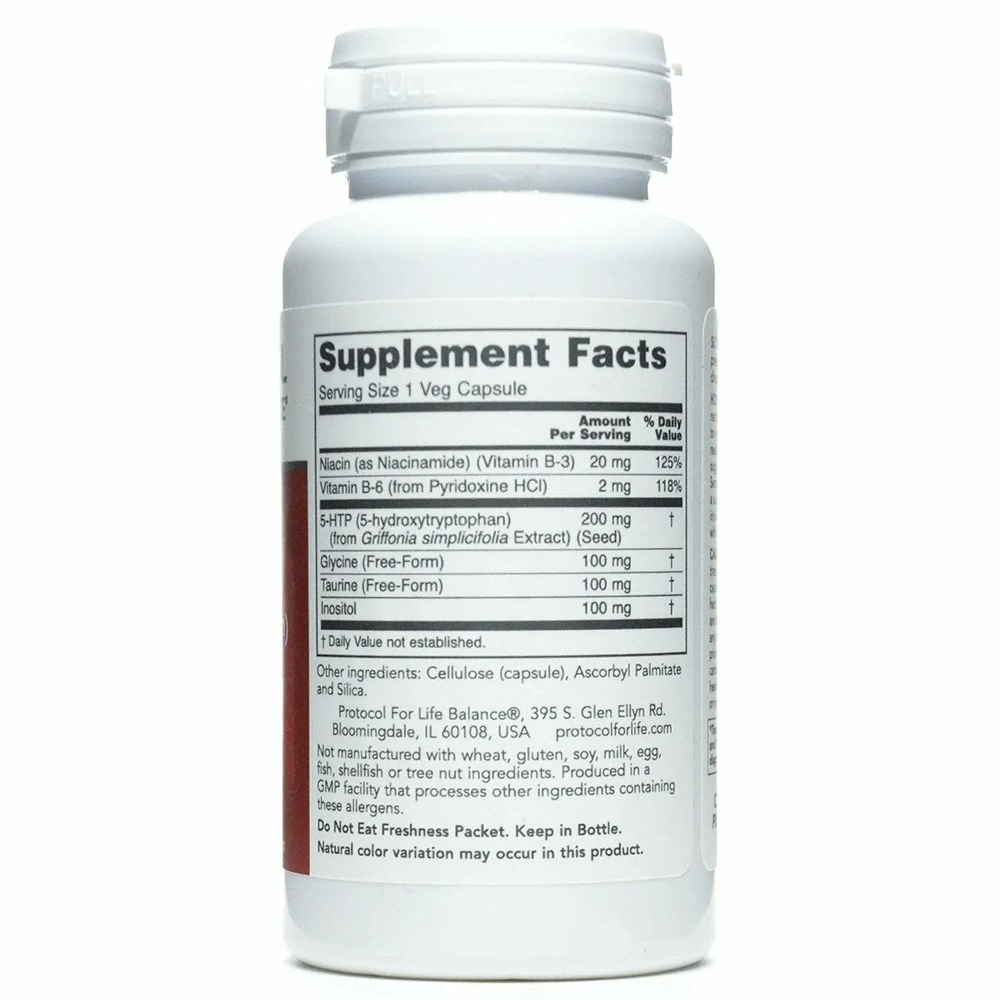 5-HTP 200 mg 60 vcaps by Protocol For Life Balance