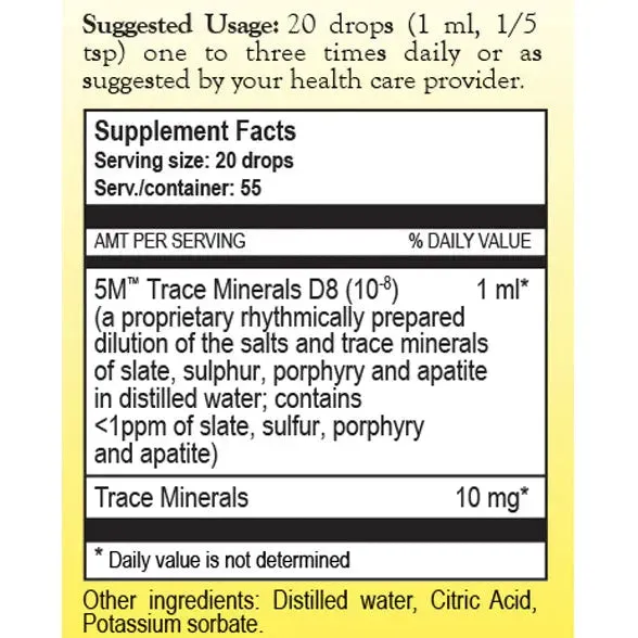 5M Trace Minerals 1.86 oz by True Botanica