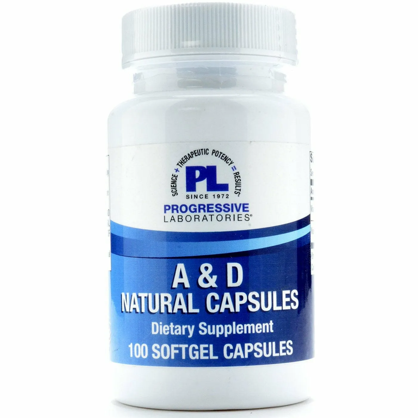 A & D Natural Capsules 100 gels by Progressive Labs