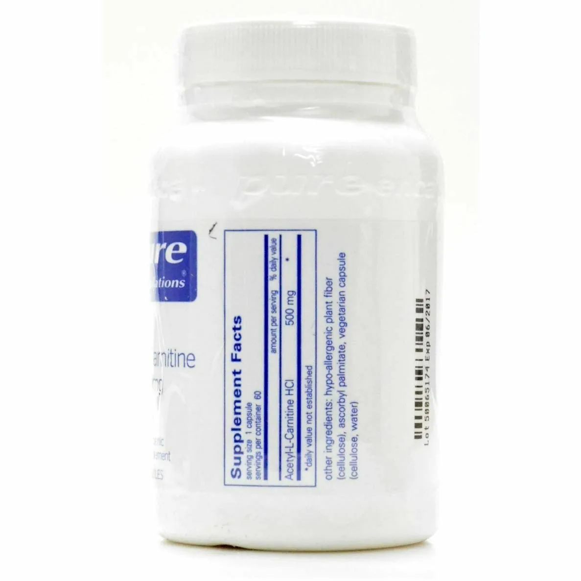 Acetyl-L-Carnitine 500 mg 60 vcaps by Pure Encapsulations