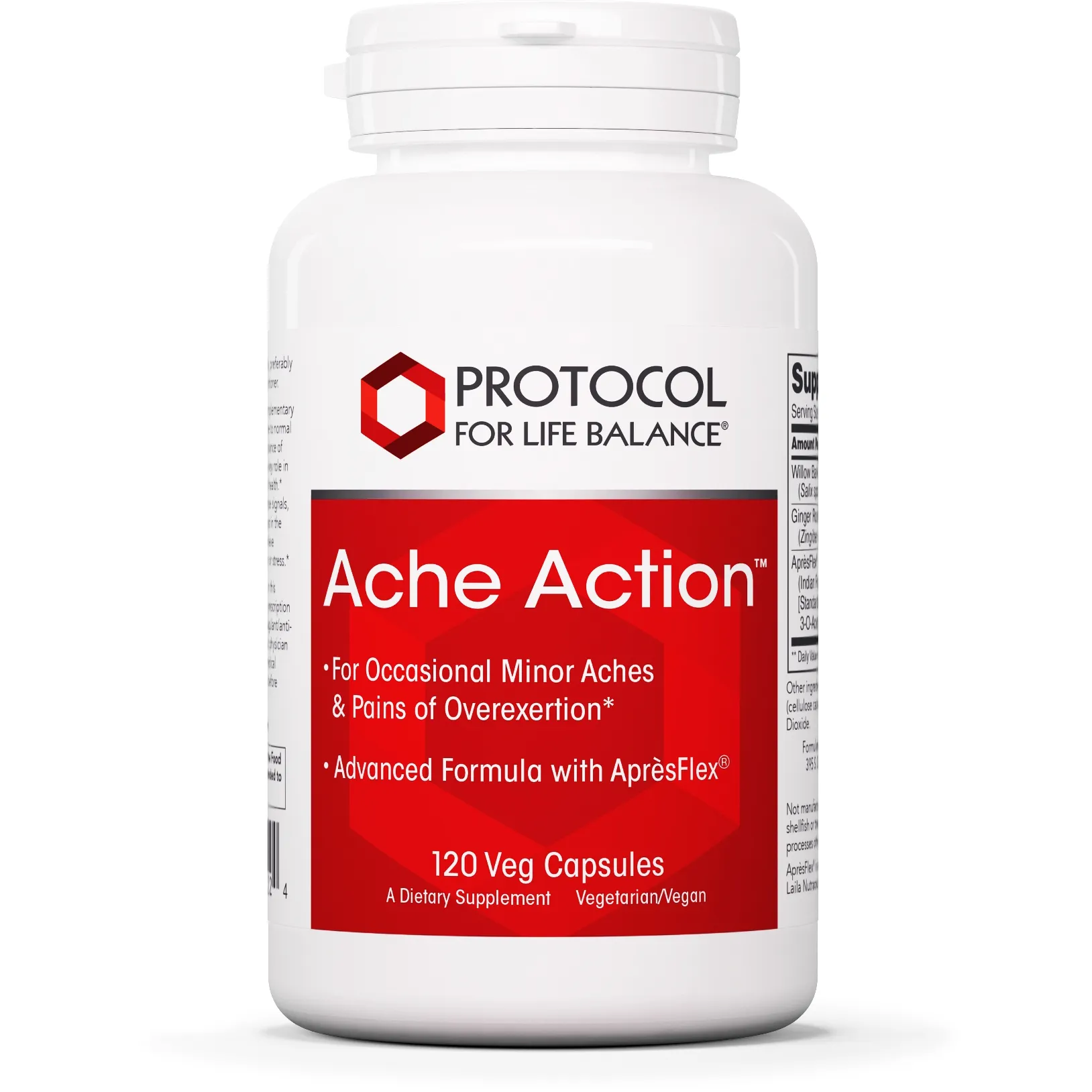 Ache Action 120 caps by Protocol For Life Balance