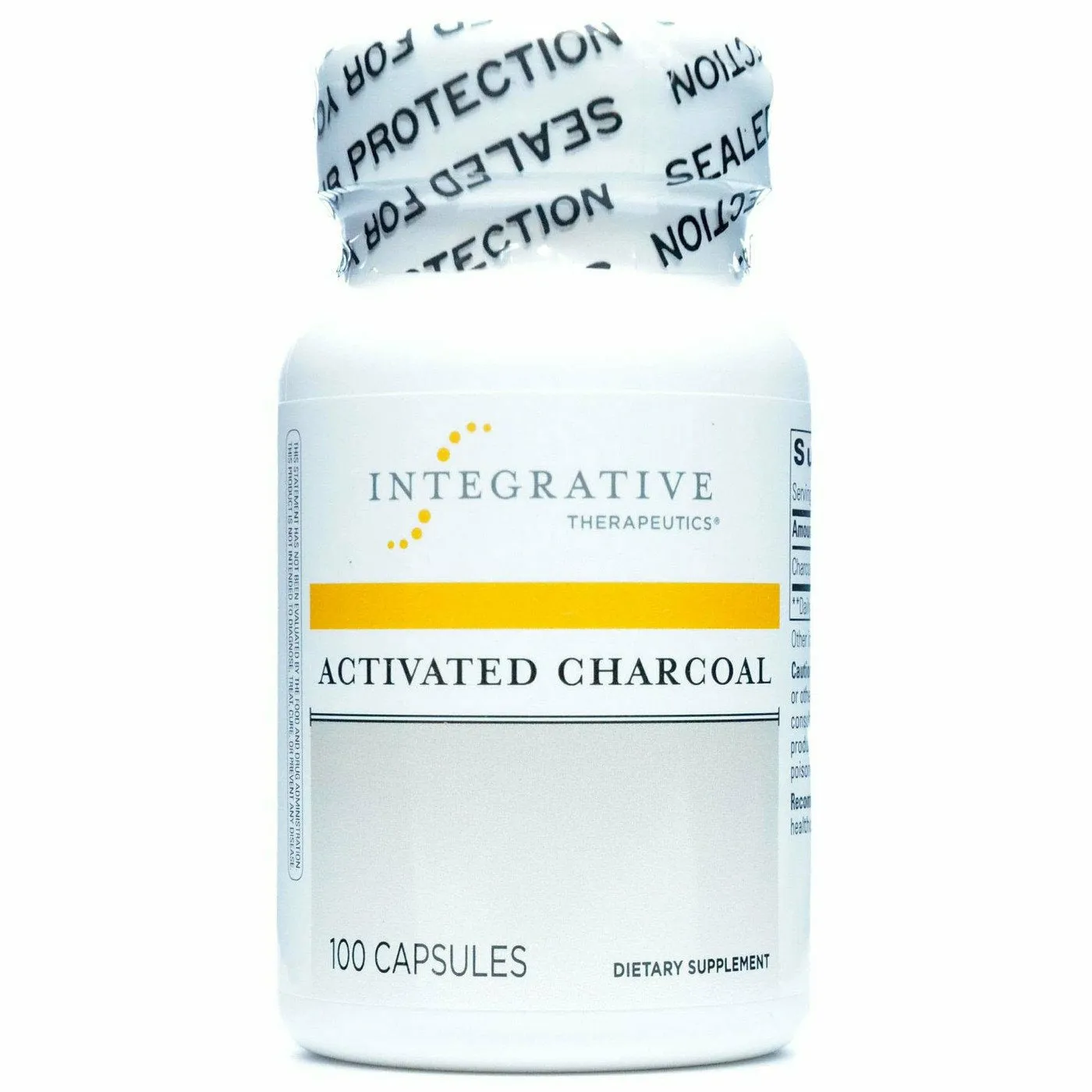 Activated Charcoal 560 mg 100 caps by Integrative Therapeutics