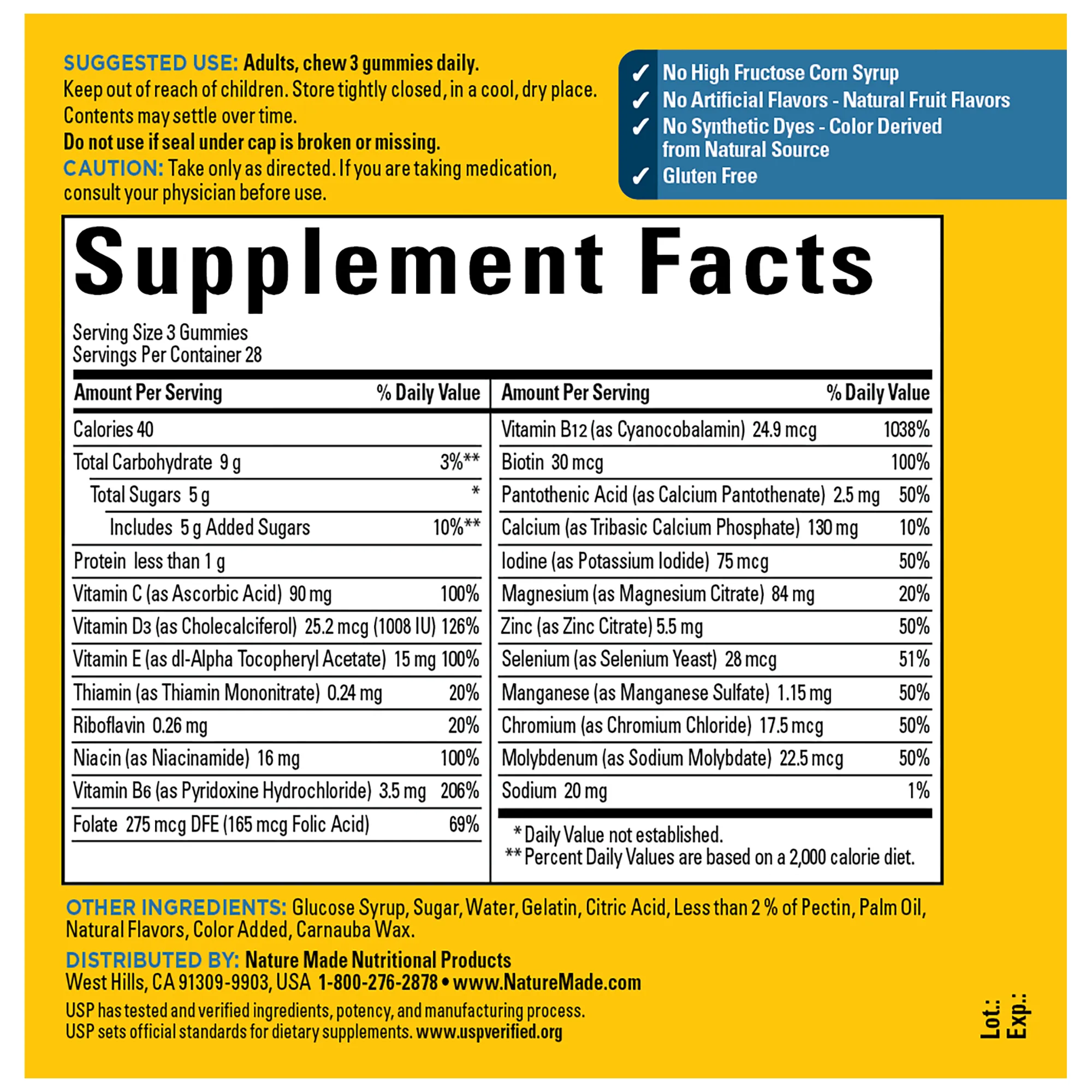 Advanced Multivitamin 50  For Him Gummies
