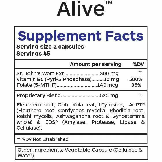 Alive 90 caps by Professional Botanicals