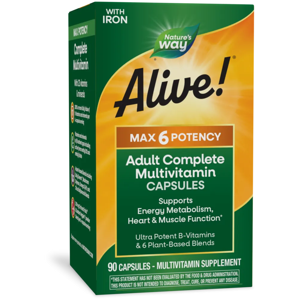 Alive! Max 6 Daily Multi 90 vcaps by Nature's Way