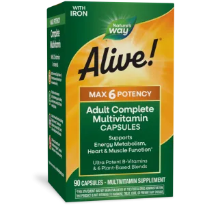 Alive! Max 6 Daily Multi 90 vcaps by Nature's Way