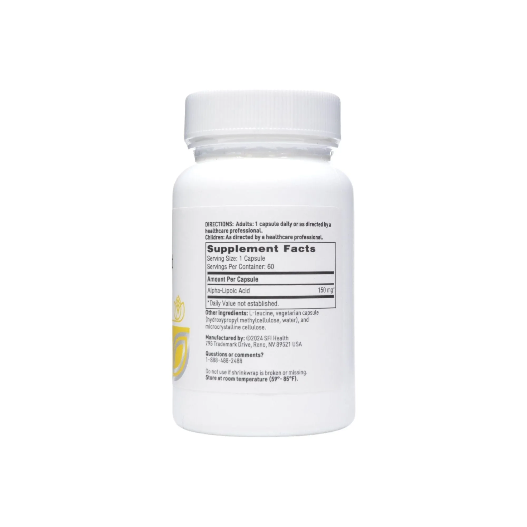 Alpha-Lipoic Acid 150 mg 60 vcaps by Klaire Labs/SFI Health