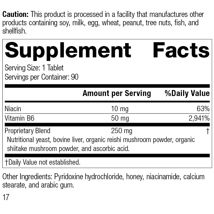 B6-Niacinamide. 90 Tablets