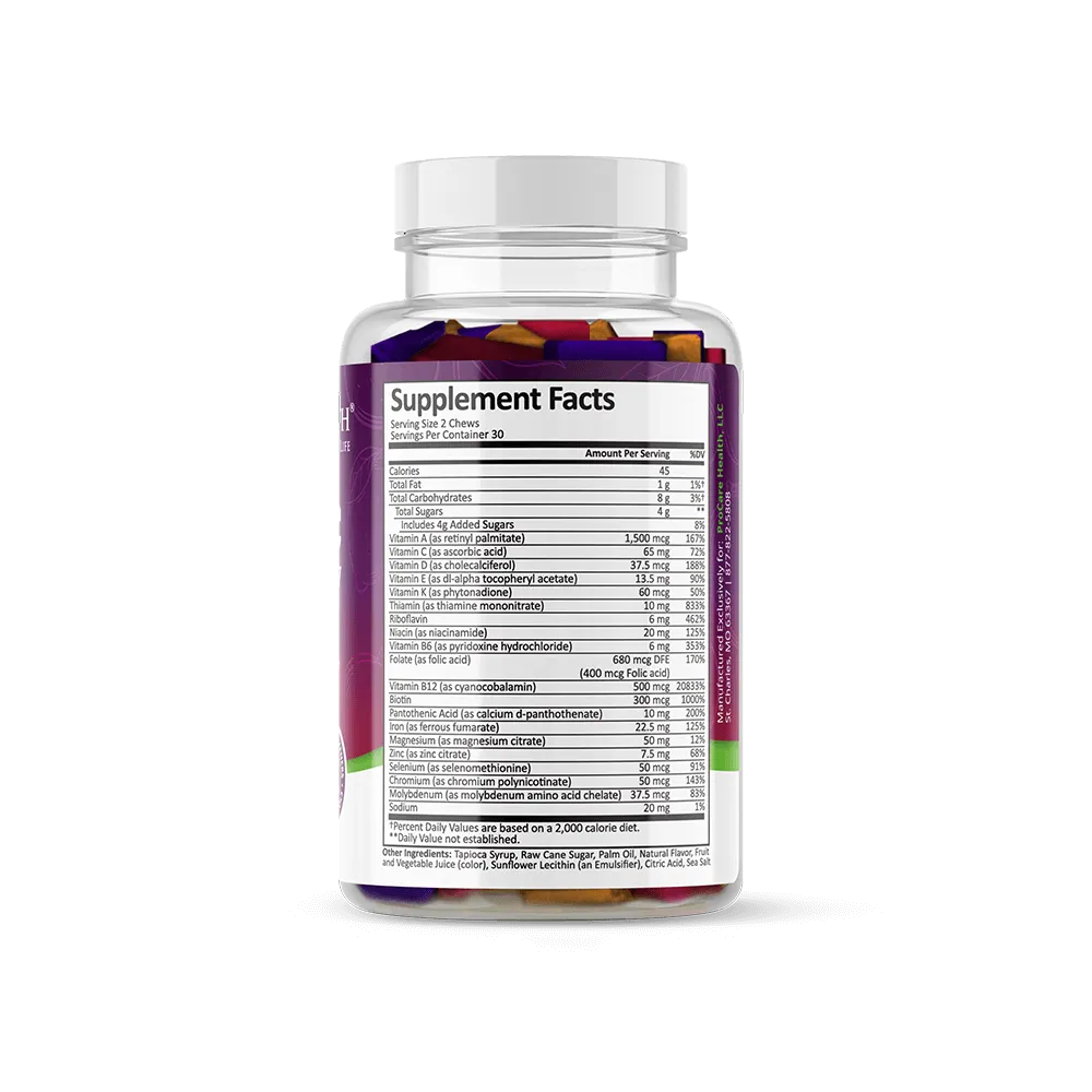 Bariatric Multivitamin | Soft Chew | Multi-Flavor | 60 Count