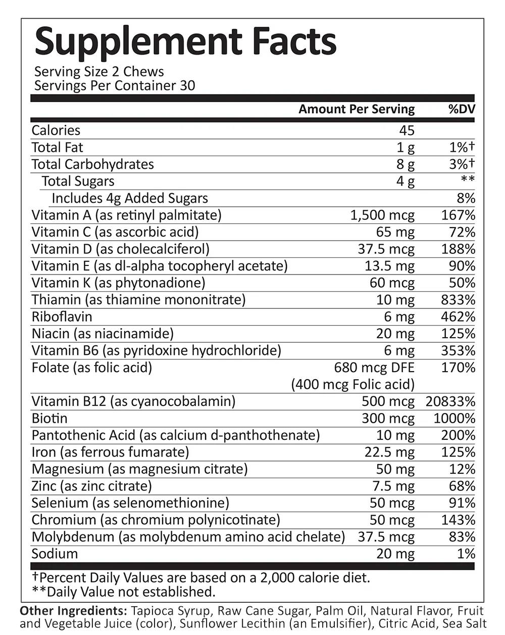 Bariatric Multivitamin | Soft Chew | Multi-Flavor | 60 Count