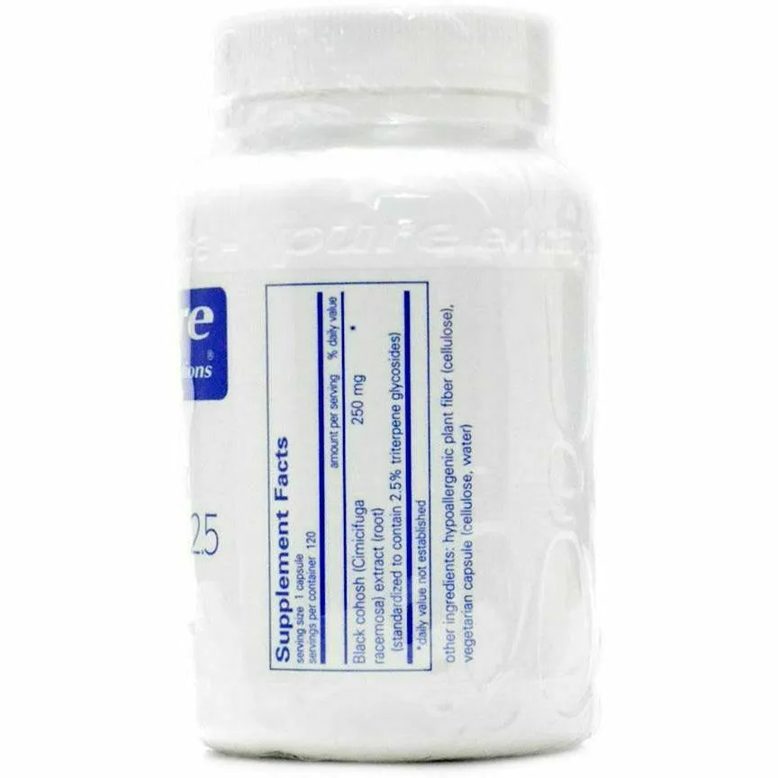 Black Cohosh 2.5 250 mg 120 vcaps by Pure Encapsulations
