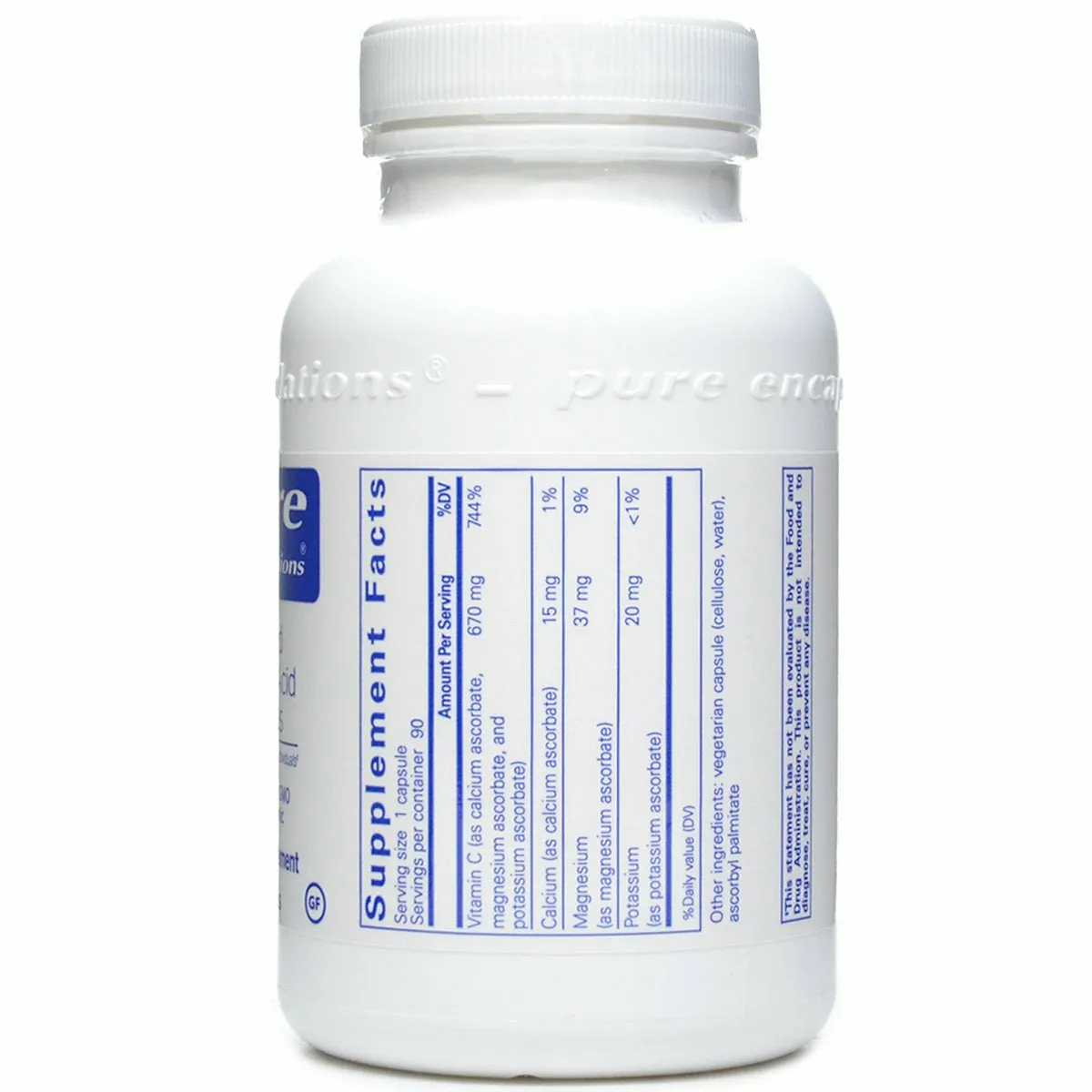 Buffered Ascorbic Acid by Pure Encapsulations