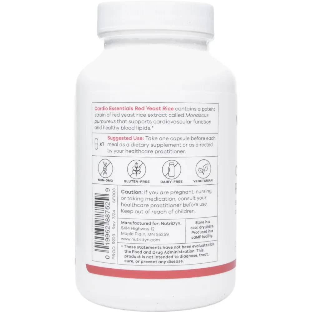Cardio Essentials Red Yeast Rice 120 Capsules by Nutri-Dyn