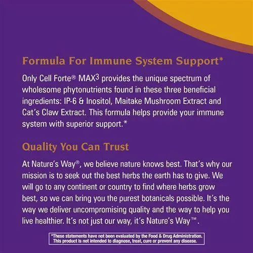Cell Forte MAX3 120 caps by Nature's Way