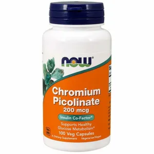 Chromium Picolinate 200 mcg 100 caps by NOW