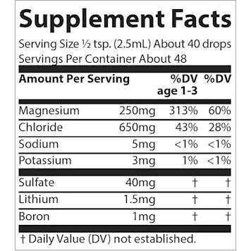 ConcenTrace Trace Mineral Drops (Glass) 4 oz by Trace Minerals Research