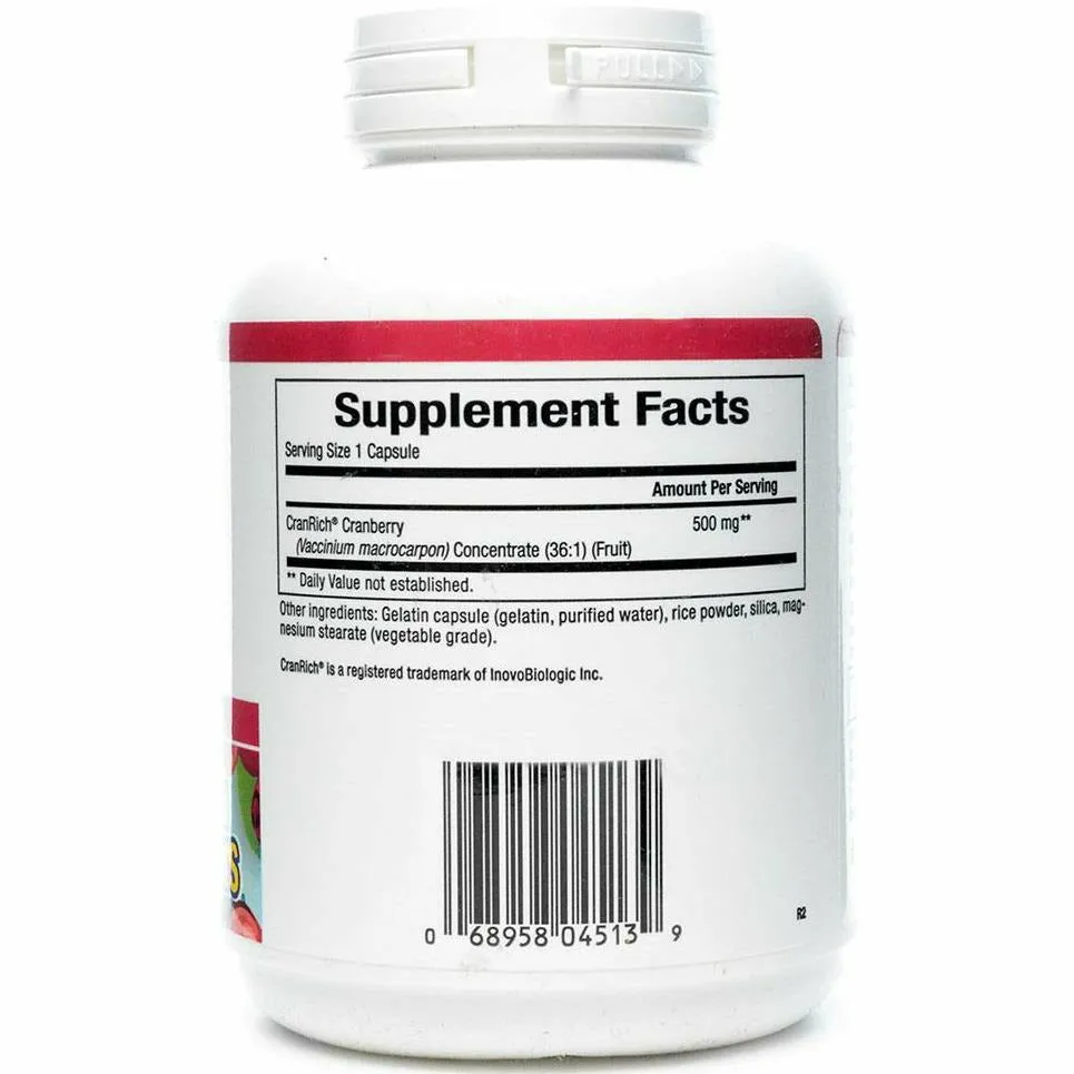 CranRich 500 mg 180 caps by Natural Factors
