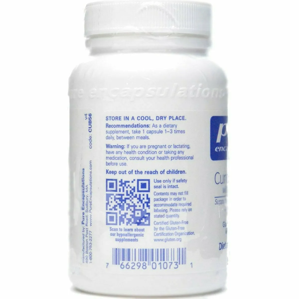 Curcumin 500 with Bioperine by Pure Encapsulations