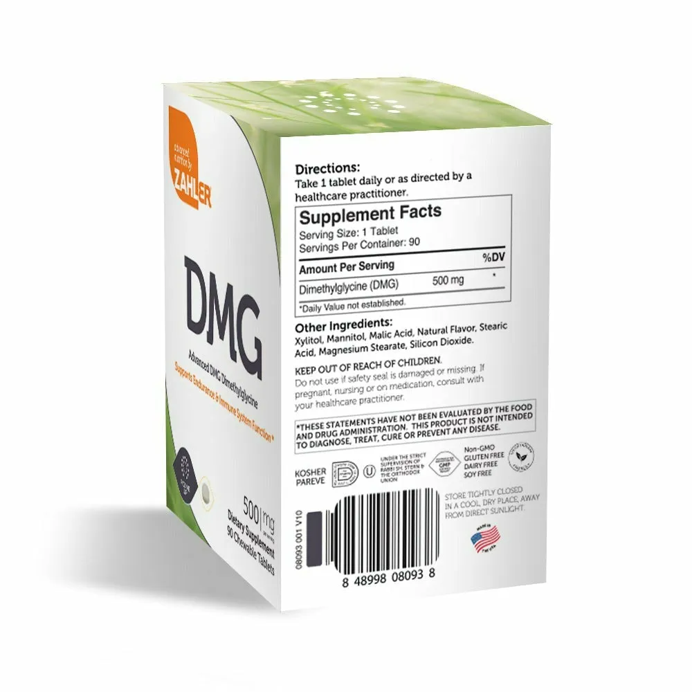 DMG 500 mg Chewable 90 tabs by Zahler