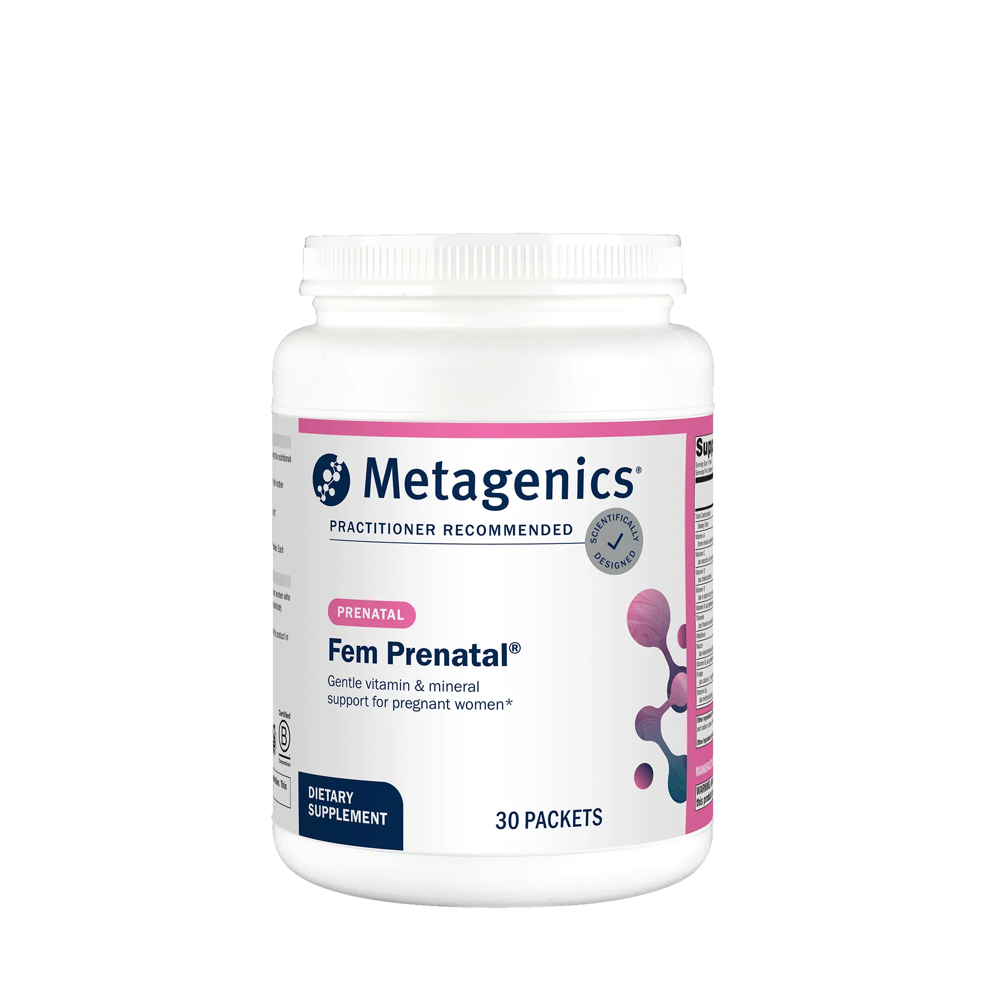 Fem Prenatal Multivitamin with Iron 30 Packets by Metagenics