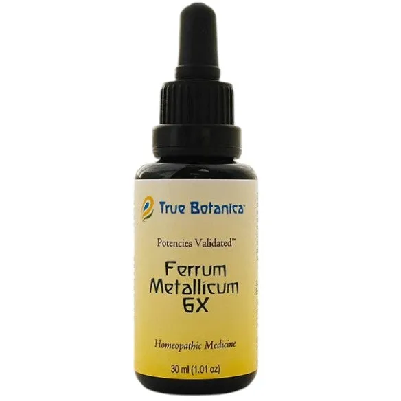 Ferrum Metallicum 6X 30 mL by True Botanica