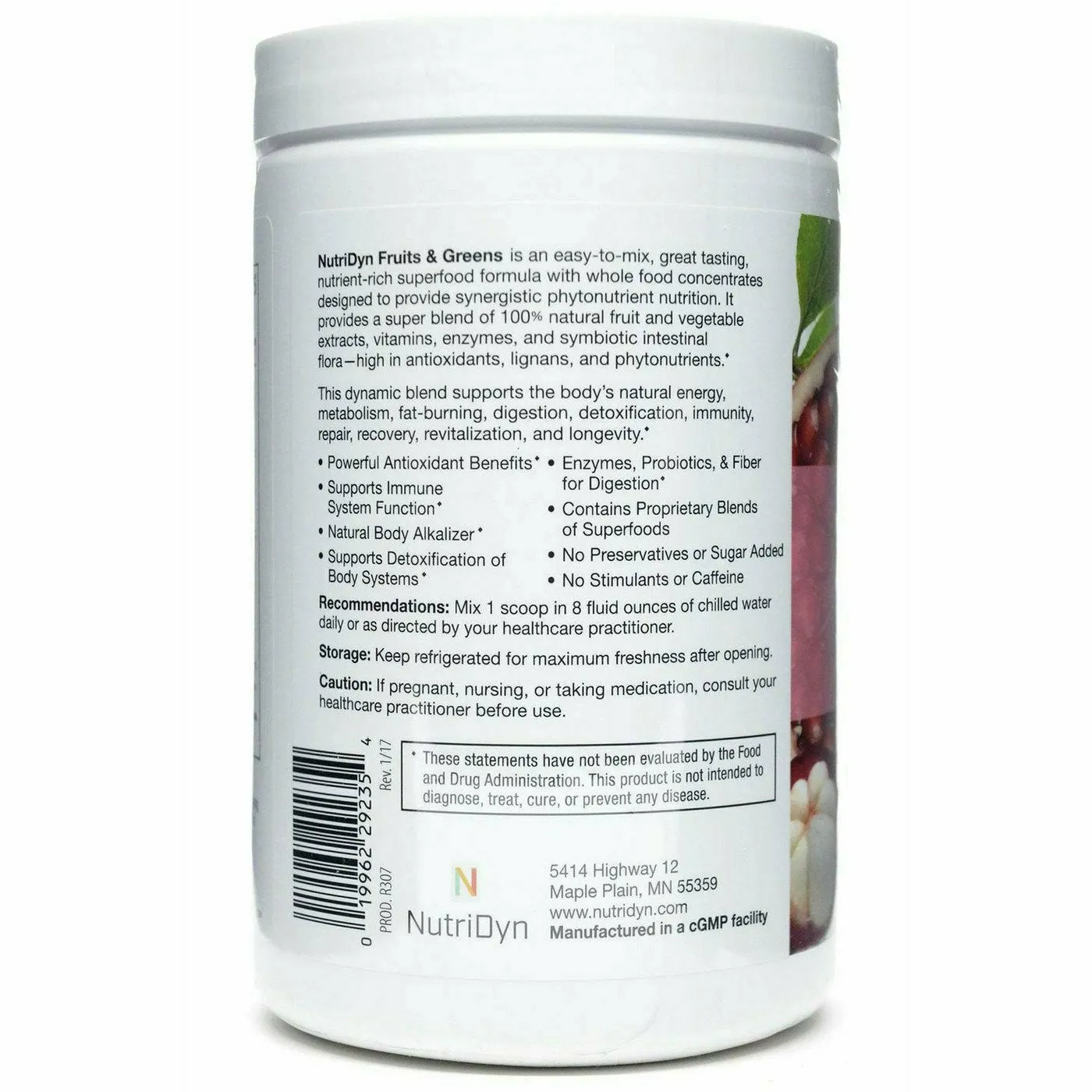 Fruits & Greens Pink Lemonade by Nutri-Dyn