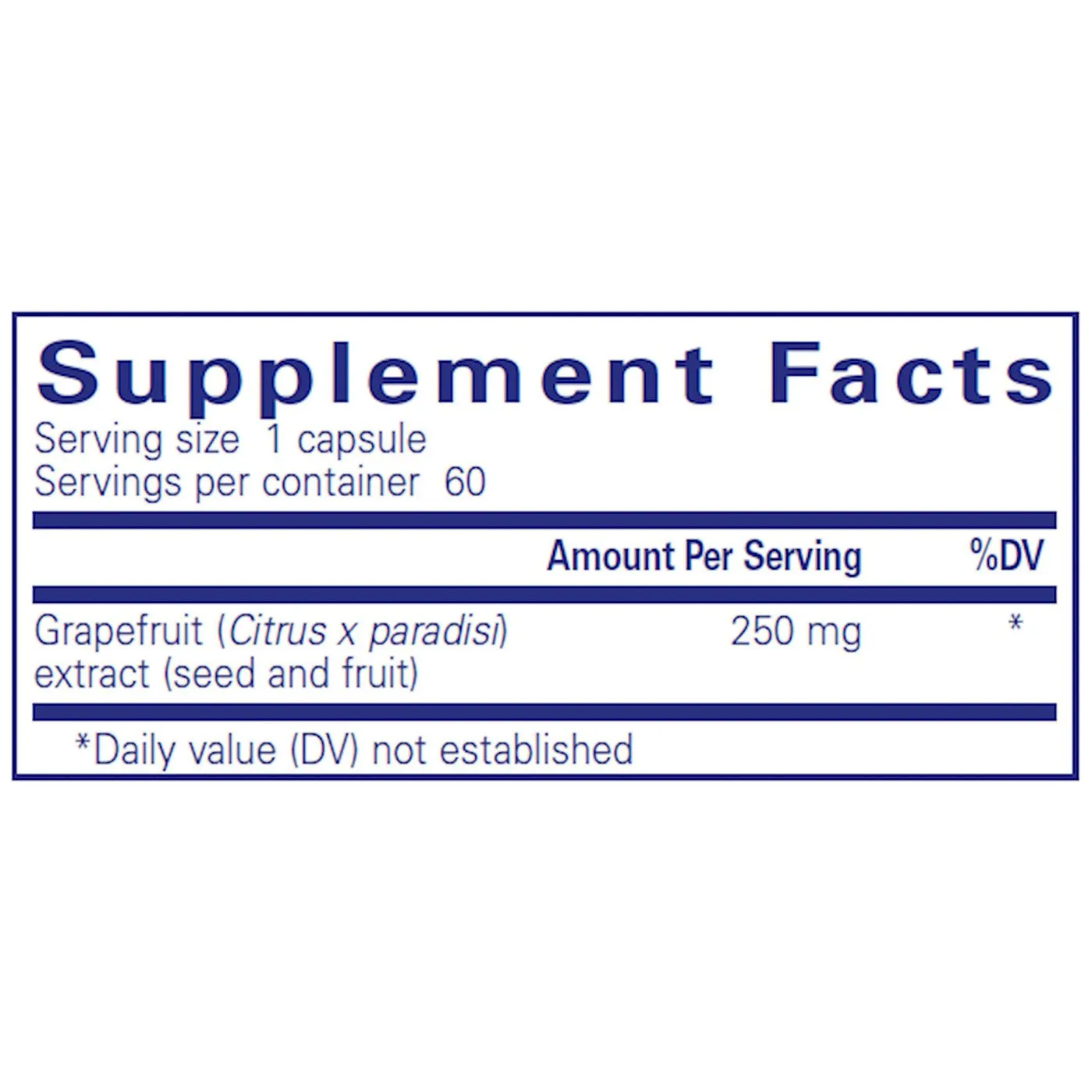 Grapefruit Seed Extract 250 mg by Pure Encapsulations