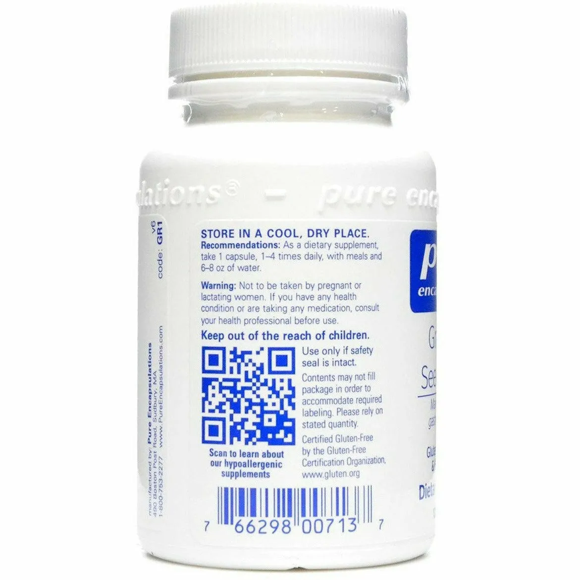 Grapefruit Seed Extract 250 mg by Pure Encapsulations