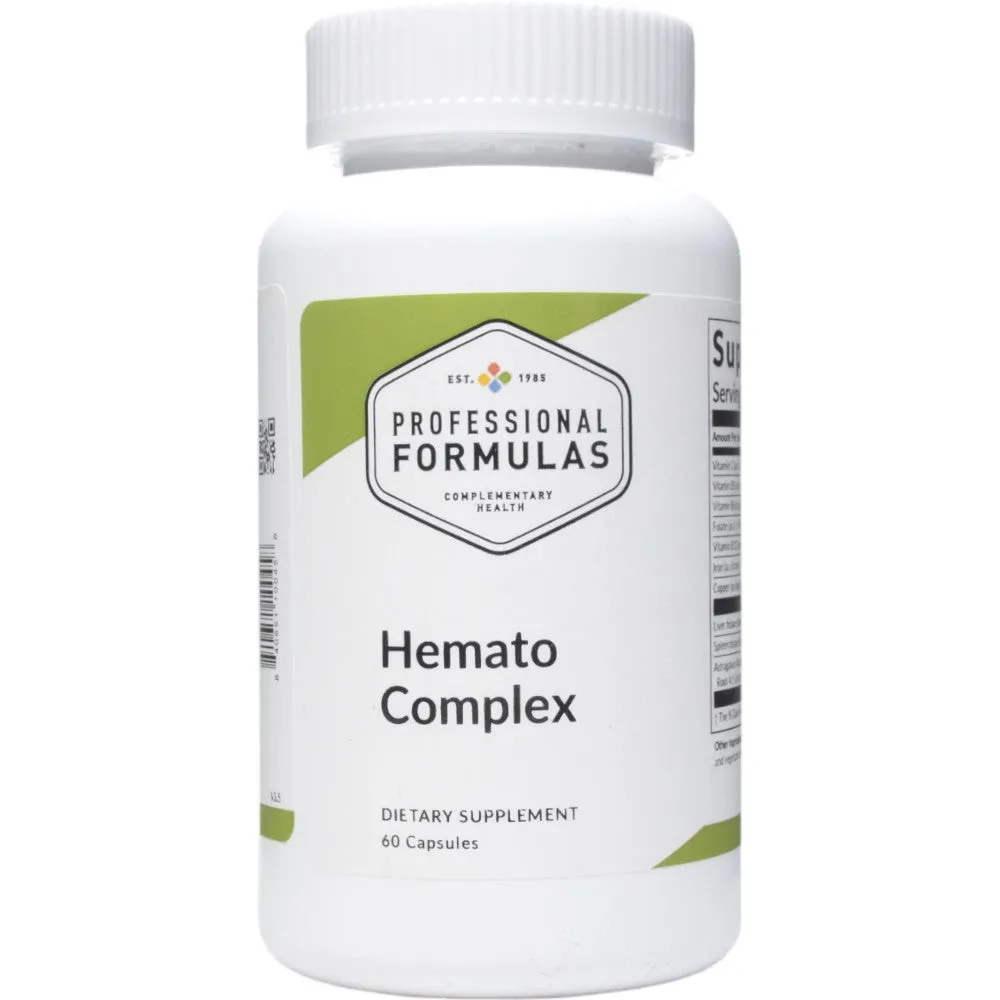 Hemato Complex 60 capsules by Professional Formulas
