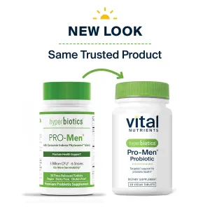 Hyperbiotics Pro-Men Probiotic 30 tabs by Vital Nutrients