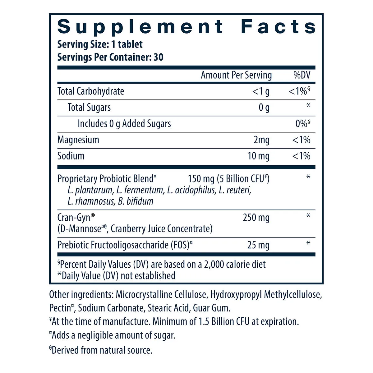 Hyperbiotics Pro-Women Probiotic 60 tabs by Vital Nutrients