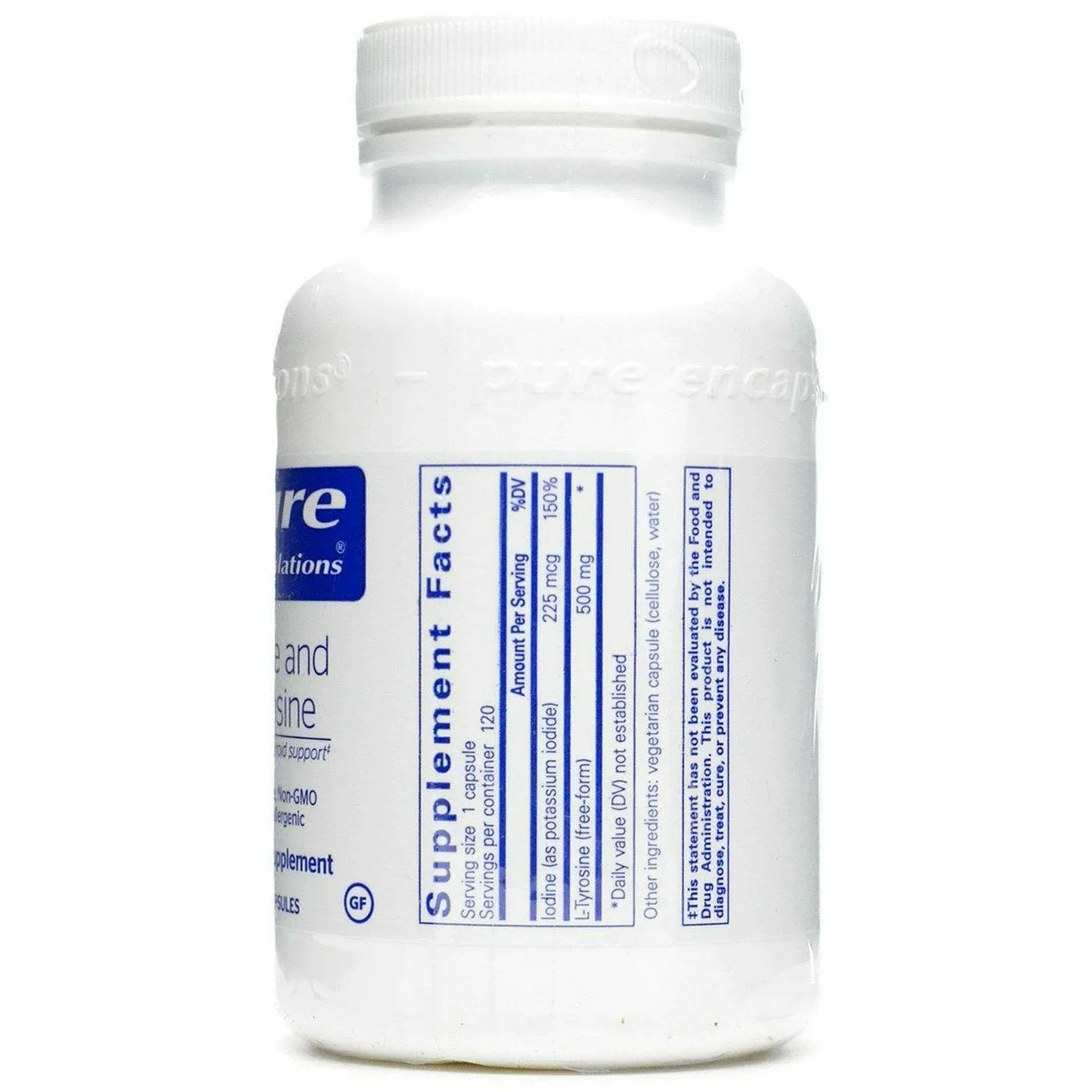 Iodine and Tyrosine 120 vcaps by Pure Encapsulations