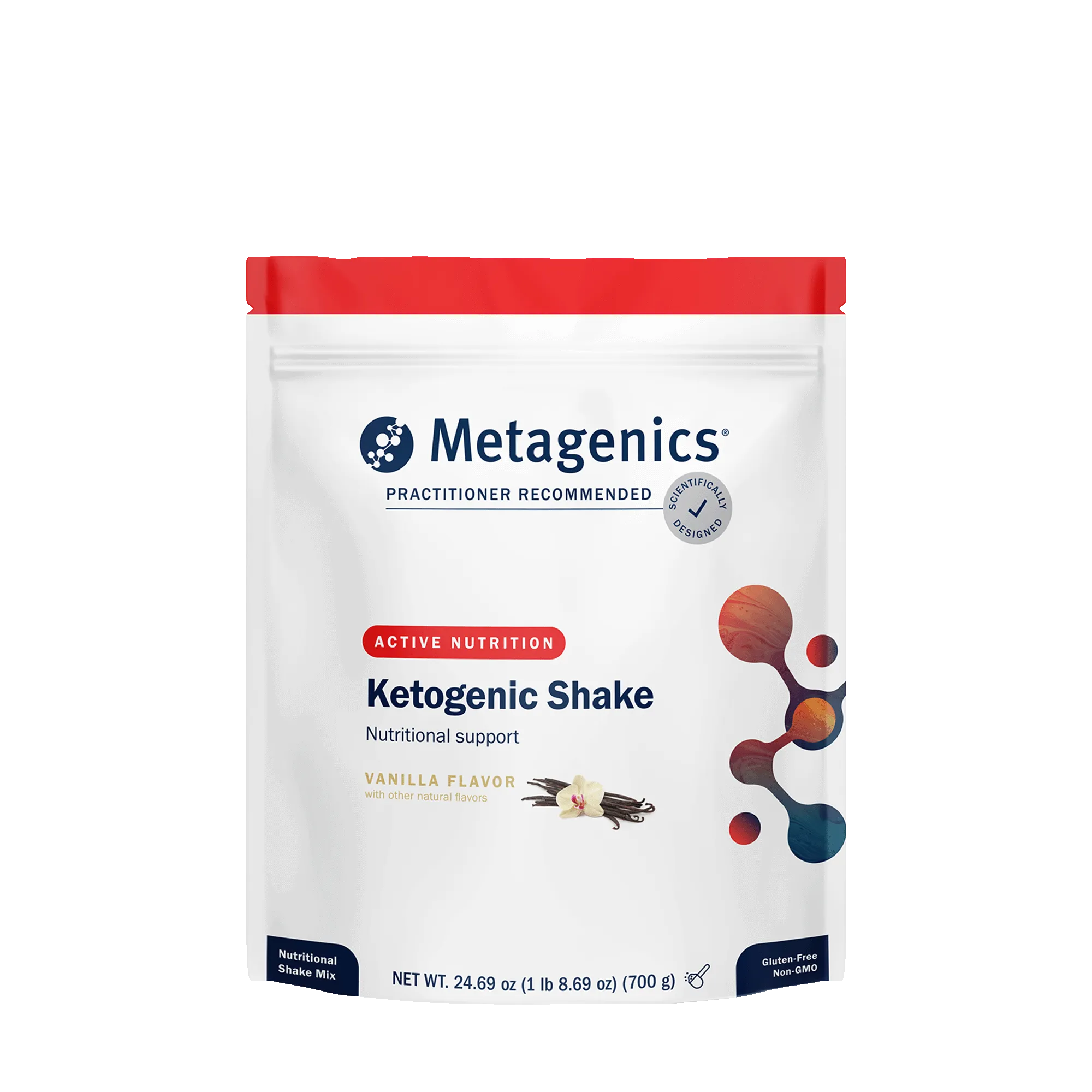 Ketogenic Shake Vanilla 14 Servings by Metagenics