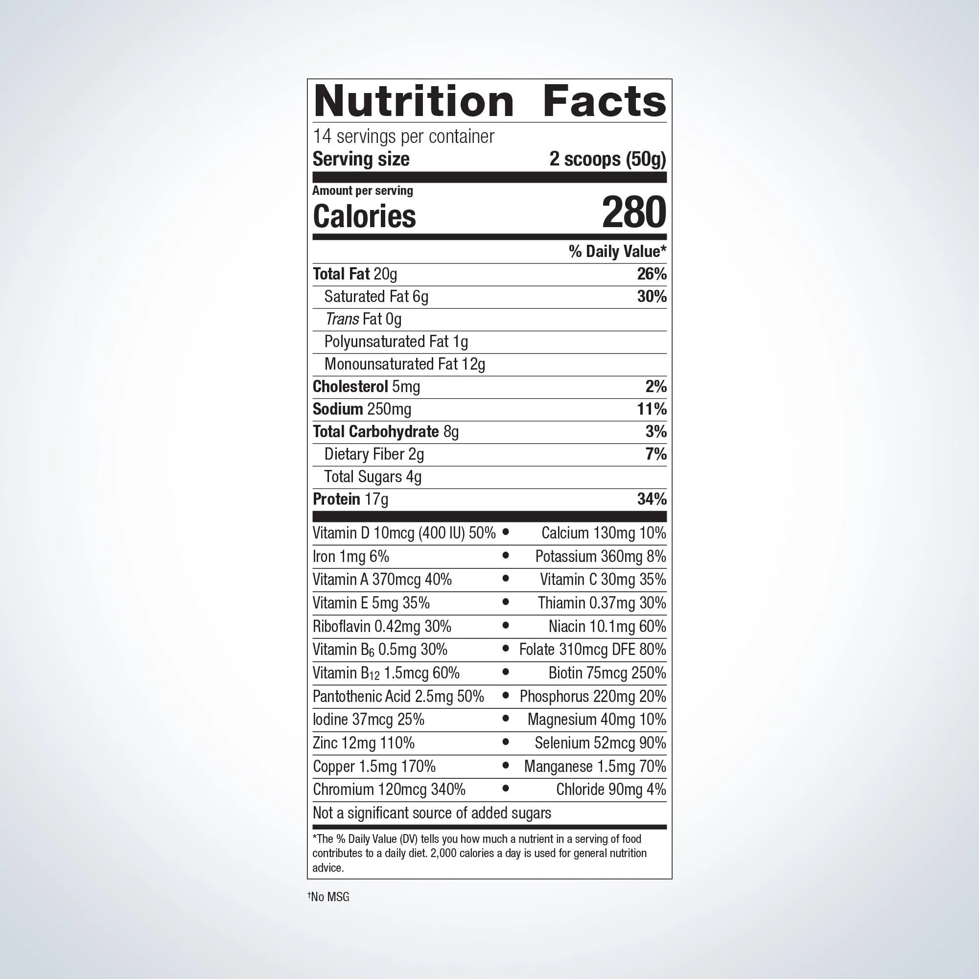 Ketogenic Shake Vanilla 14 Servings by Metagenics