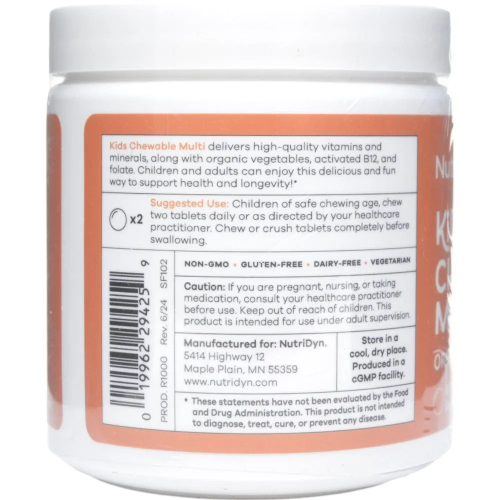 Kids Chewable Multi Orange Cream 60 tabs by Nutri-Dyn