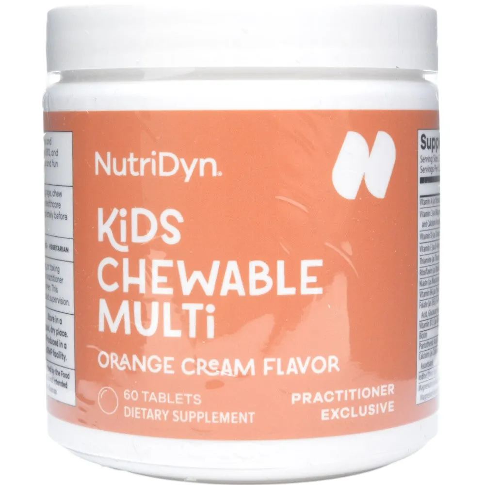 Kids Chewable Multi Orange Cream 60 tabs by Nutri-Dyn