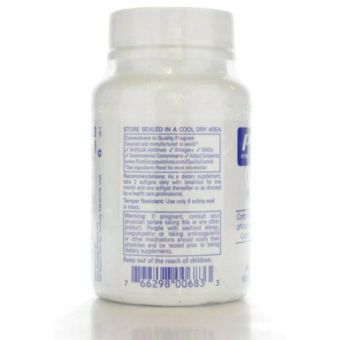 Krill-plex 500 mg by Pure Encapsulations