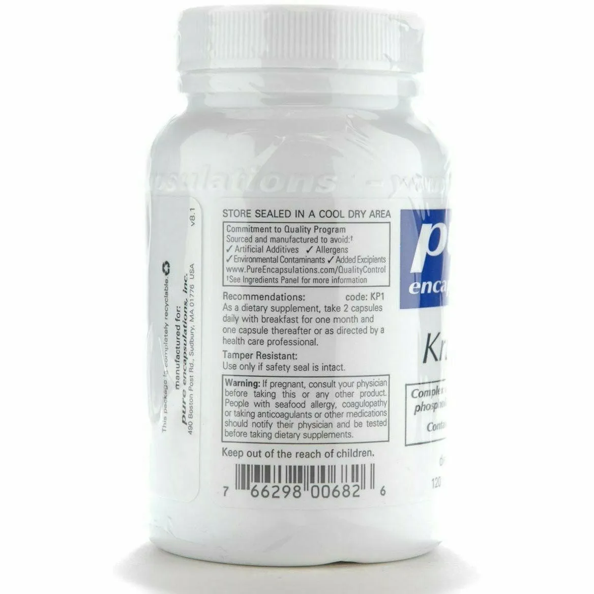 Krill-plex 500 mg by Pure Encapsulations