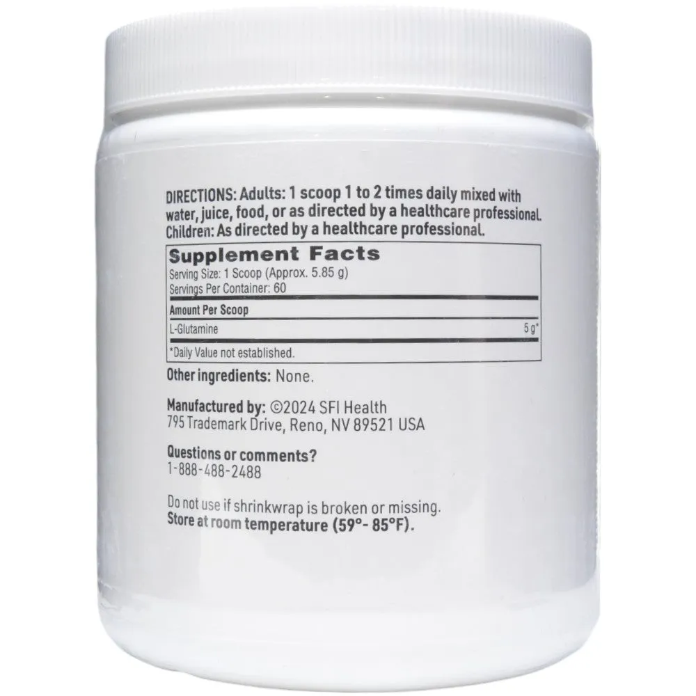 L-Glutamine Powder 300 g (60 Servings) by Klaire Labs/SFI Health