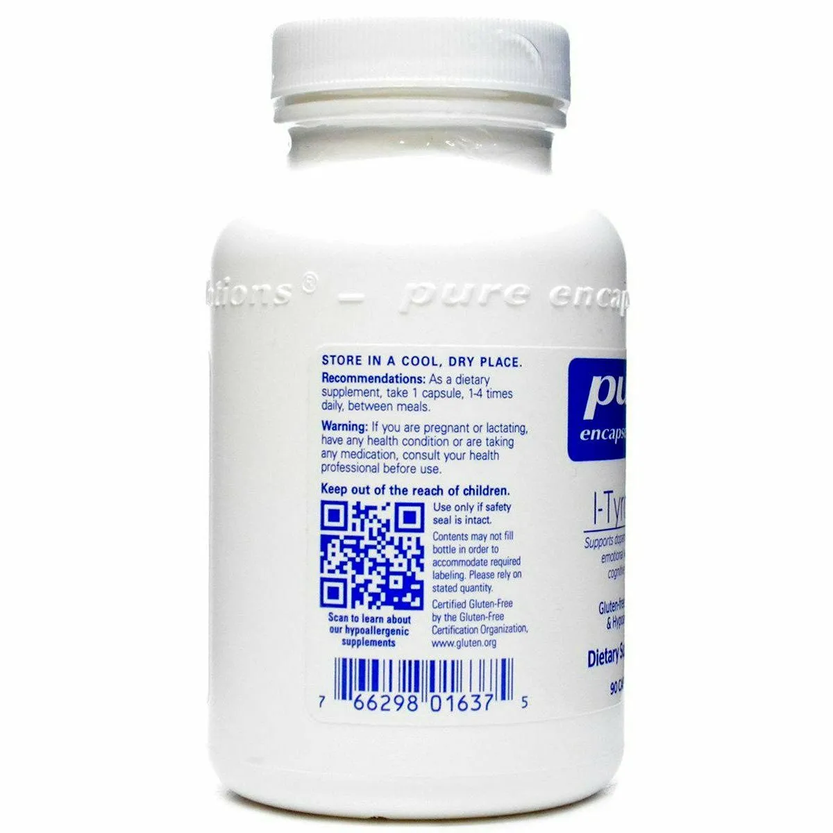 l-Tyrosine 90 caps by Pure Encapsulations