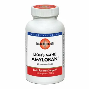 Lion's Mane Amyloban 180 vegtabs by Mushroom Wisdom. Inc.