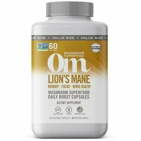 Lions Mane Capsules by Om Mushroom