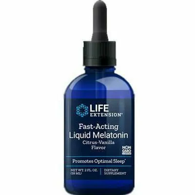 Liquid Melatonin Citrus-Vanilla 3mg 2 oz by Life Extension
