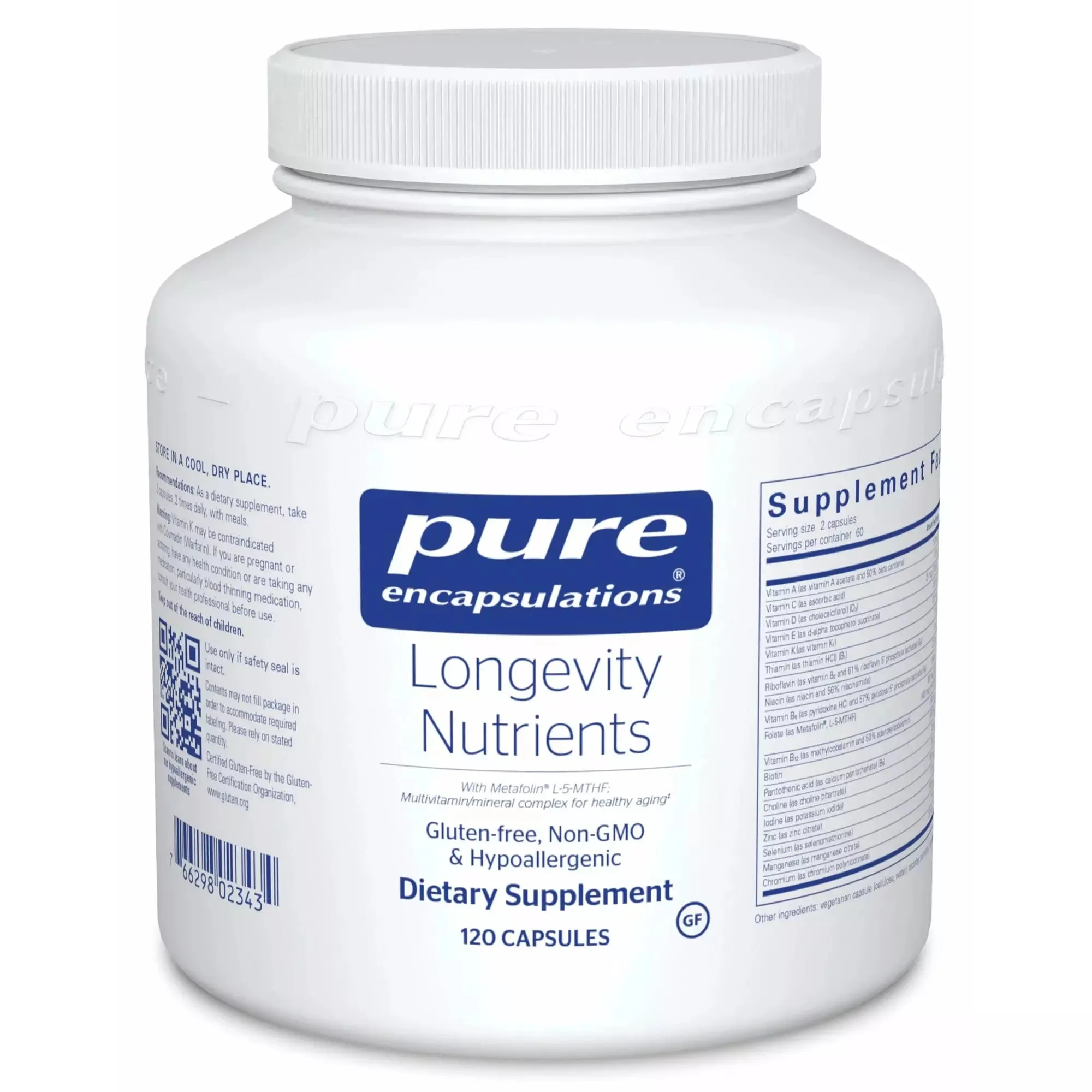 Longevity Nutrients by Pure Encapsulations