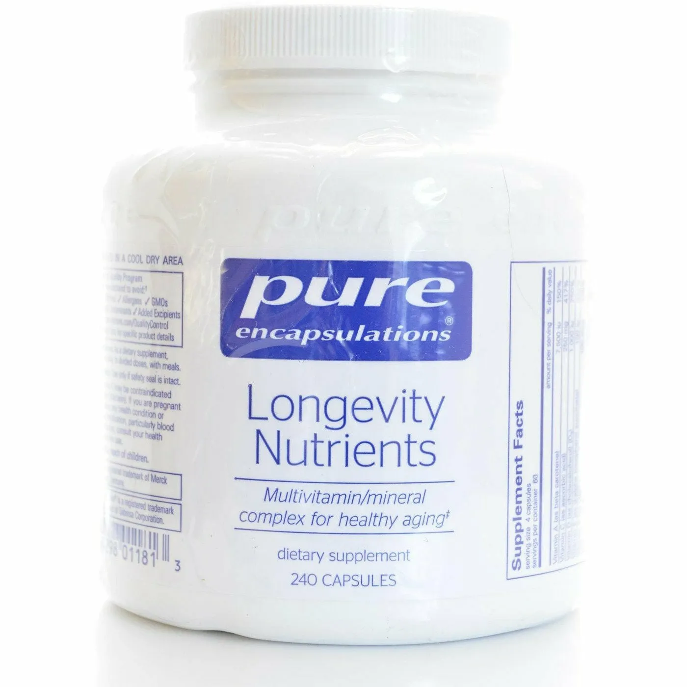 Longevity Nutrients by Pure Encapsulations