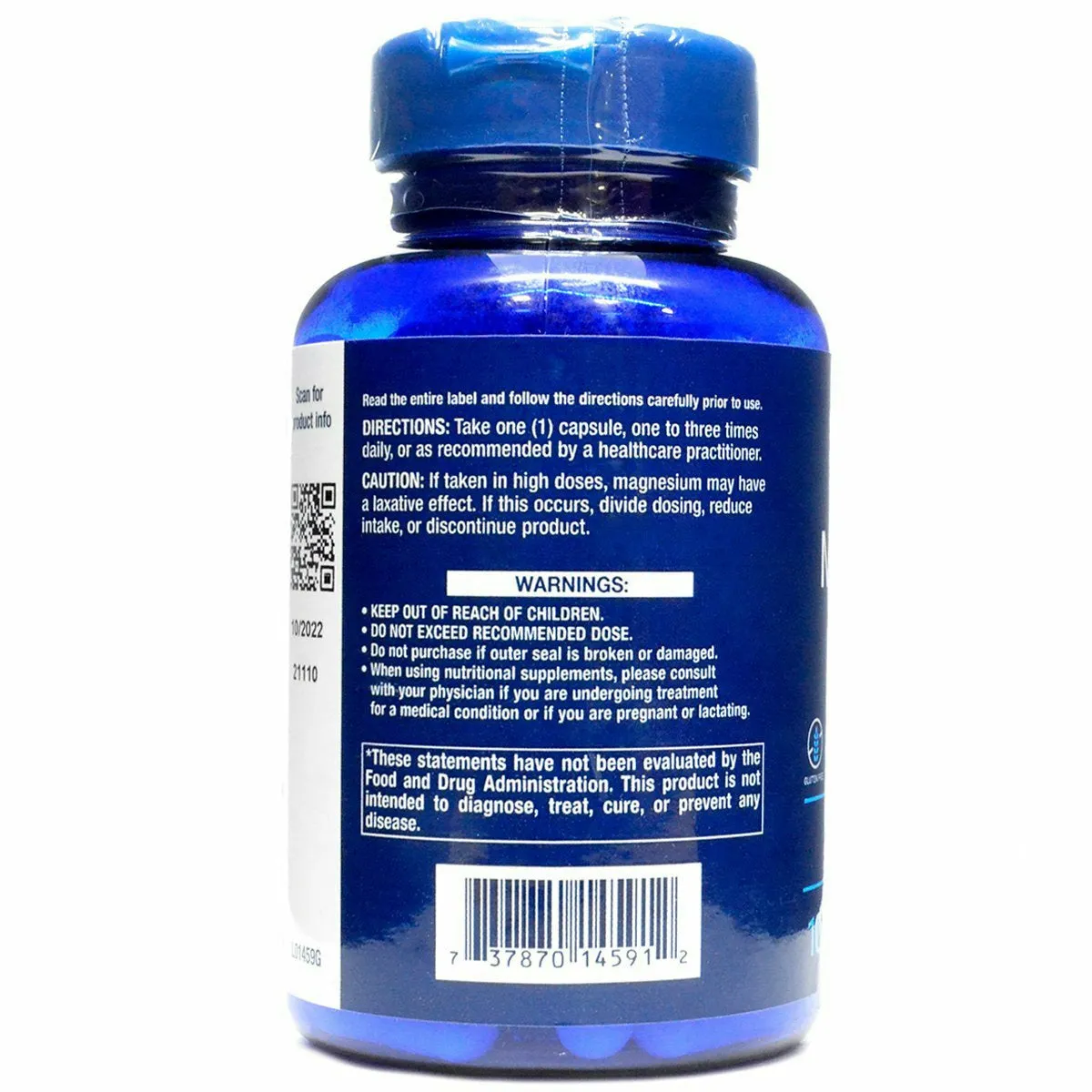 Magnesium 500mg 100 vegcaps by Life Extension