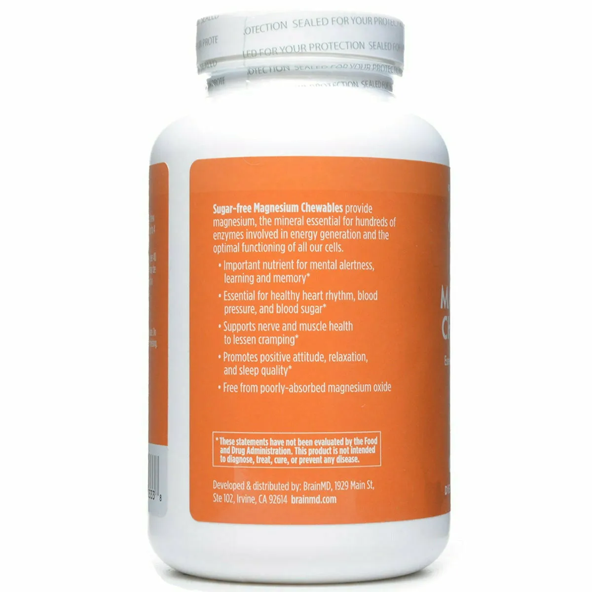 Magnesium Chewables 60 chews by BrainMD