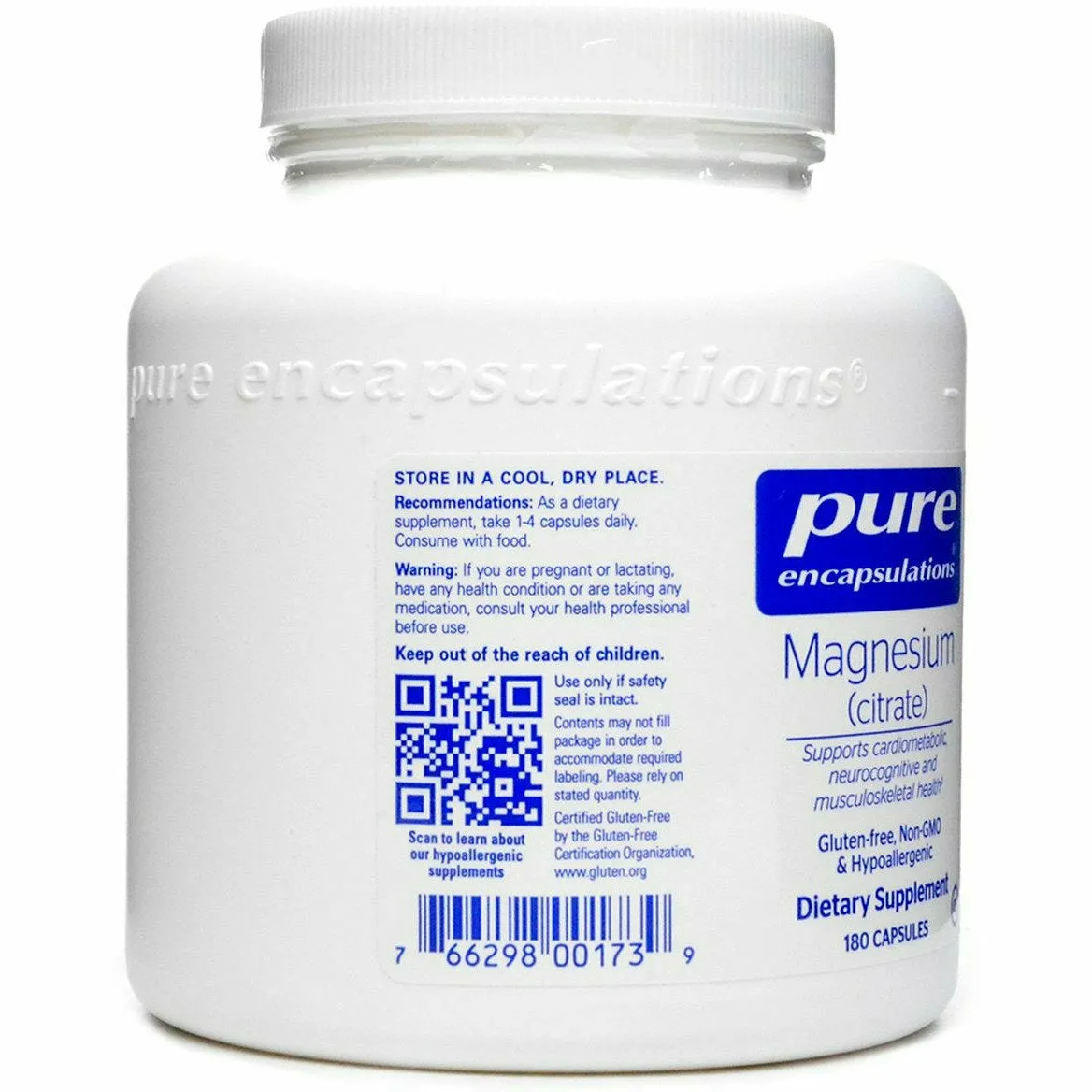 Magnesium (citrate) 150 mg by Pure Encapsulations