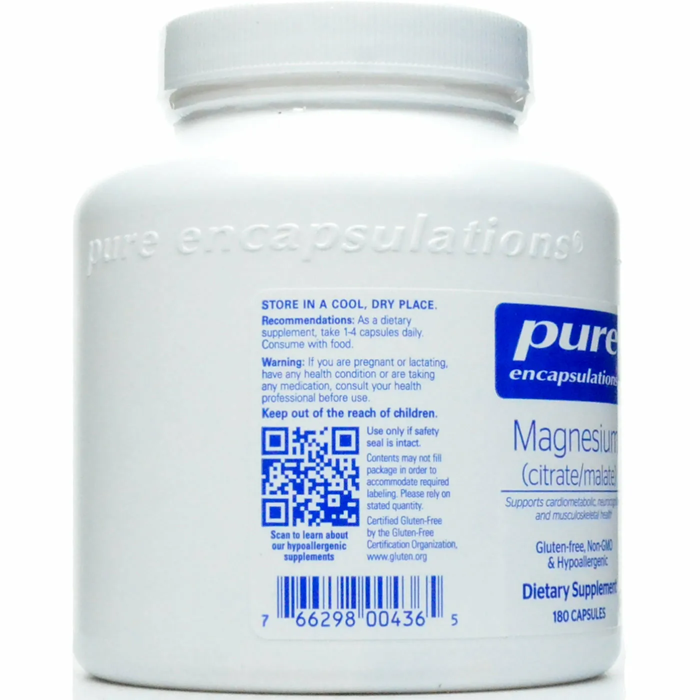 Magnesium (citrate/malate) 120 mg by Pure Encapsulations